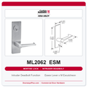 Corbin Russwin ML2062 ESM Intruder Deadbolt Mortise Lockset | Grade 1 Commercial
