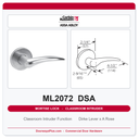 Corbin Russwin ML2072 DSA Classroom Intruder Mortise Lockset | Grade 1 Commercial