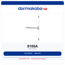 Dorma 9100A CVR Exit Device | 48 in Wide Stile | 9000 Series | ANSI Grade 1 | Exit Only
