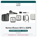 Norton 5813 x SQPB Low Energy Operator | Square Push Buttons | Pull Side Kit