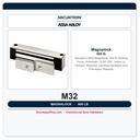 Securitron M32 Magnalock 600 lb Holding Force | Dual Voltage 12/24 VDC