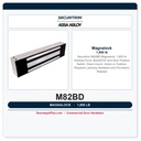 Securitron M82BD Magnalock 1,800 lb | BondSTAT and Door Position Switch