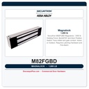 Securitron M82FGBD Magnalock 1,800 lb | BondSTAT and Door Position Switch
