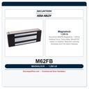 Securitron M62FB Magnalock 1,200 lb | Face drilled