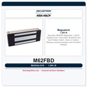 Securitron M62FBD Magnalock 1,200 lb | Face drilled