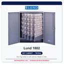 Lund 1802 Table or Wall Key Cabinet | 700-Key Two-Tag | Made in USA