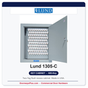 Lund 1305-C Flush Recess Key Cabinet | 600-Key Two-Tag | Made in USA