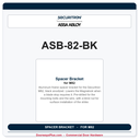 Securitron ASB-82-BK | Spacer Bracket