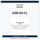 Securitron ASB-82-CL | Spacer Bracket