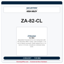 Securitron ZA-82-CL | Z Bracket