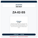 Securitron ZA-82-SS | Z Bracket