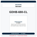 Securitron GDHB-680-CL | Header Bracket