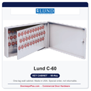 Lund C-60 Key Cabinet | 60-Key One-Tag | Made in USA