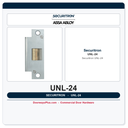 Securitron UNL-24 UnLatch Electric Strike for Cylindrical Locks - 24 VDC, Fail Secure, Stainless Steel