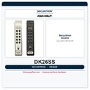 Securitron DK-26 Digital Keypad Controller – Narrow Stile, Weatherproof, Stainless Steel