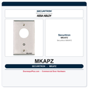 Securitron MKAPZ Mortise Keyswitch - Alternate, SPDT, Double Gang, Green/Red LED, Audible