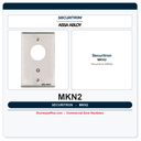 Securitron MKN2 Mortise Keyswitch - Momentary, DPDT, Narrow, Green/Red LED