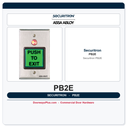 Securitron PB2E Push Button - 2 in, Non-Illuminated, Momentary, SPDT, Single Gang
