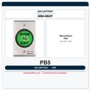 Securitron PB5 Push Button - 2 in Round, Illuminated, Momentary, SPDT, Single Gang
