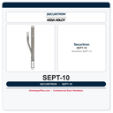 Securitron SEPT-10 Square-Cut Electrical Power Transfer - 10 Wire