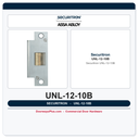 Securitron UNL-12-10B UnLatch Electric Strike for Cylindrical Locks - 12 VDC, Fail Secure, Oil Rubbed Bronze