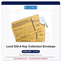 Lund 535-A Key Collection Envelope, 5 in x 3 in
