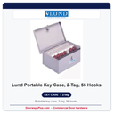Lund Portable Key Case, 2-Tag, 56 Hooks